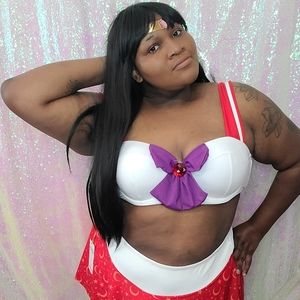 TOP ONLY Sailor mars bikini top size 2